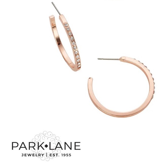 Park Lane Jewelry - Park Lane Glo Pierced Hoop Earrings - Rose Gold